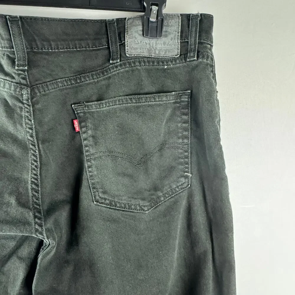 Levi Strauss 511 Men's Cut Off Denim Jeans Shorts Size 42‎ Black Summer Cotton